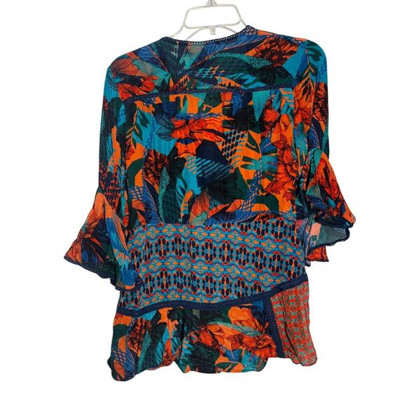 Bhanuni by Jyoti CELESTINE EMBROIDERED BLOUSE Sz. S - Picture 5 of 9